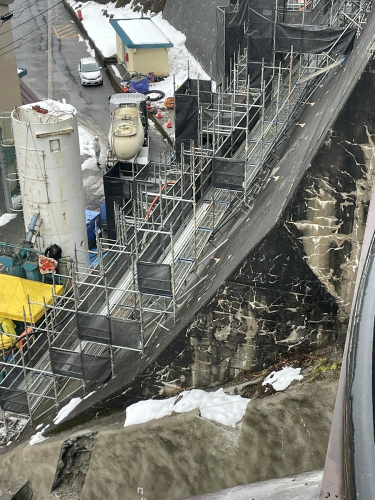 富山市・仮橋設置工事