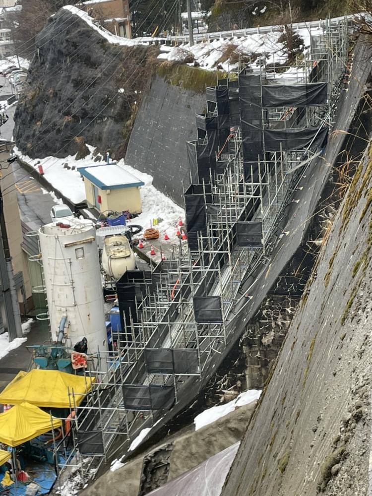 富山市・仮橋設置工事